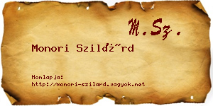 Monori Szilárd névjegykártya
