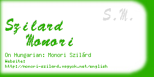 szilard monori business card